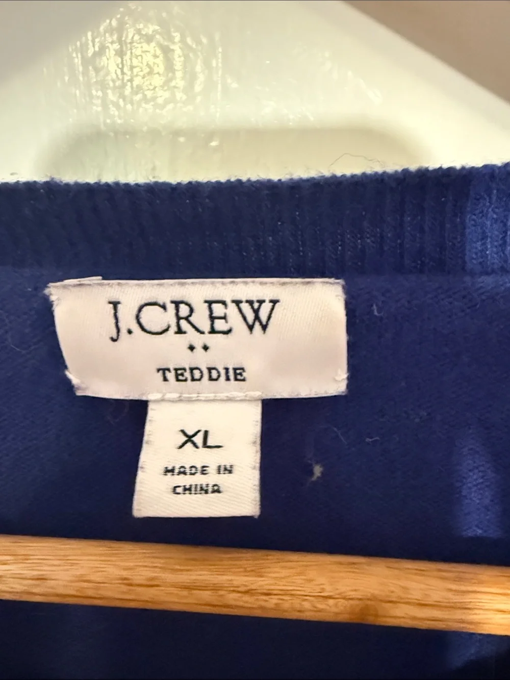 J. Crew 100% Cashmere Lightweight Women's Crewneck Sweater in Deep Blue